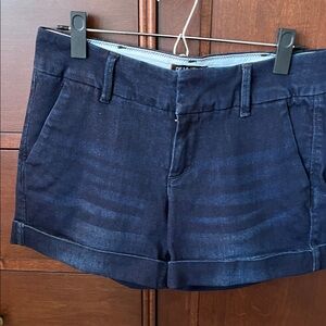 Dear John Navy Cuffed Denim Shorts